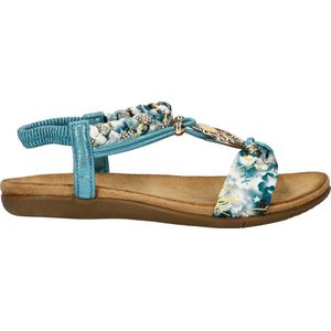 Dolcis dames sandaal - Blauw multi - Maat 39