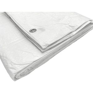 Afdekzeil - Dekzeil - Waterdicht - Zeildoek - 4x6 UV Bestendig - Wit