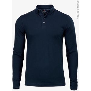 Carlington Men - Navy Nimbus - Polo met lange mouwen - XXL