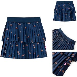 vidaXL Kinderrokje - Kinderrokjes - Kinderkleding - Kinderkled - Kinderrokje 104 marineblauw
