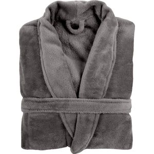 TISECO HOME STUDIO - Kamerjas - MICROFLANNEL COSY - L/XL - 100% polyester - Donkergrijs