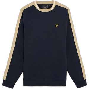 Lyle & Scott Contrast Taped Sweatshirt - Donker Marineblauw