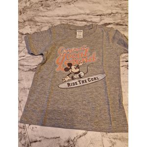 T-Shirt - Gildan - Disney - Mickey Mouse - Grijs - 6 Y