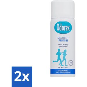 Odorex - Deodorant Spray - Mini Marine Fresh - Fris & Compact - 50 ml - Voordeelverpakking - 2 stuks