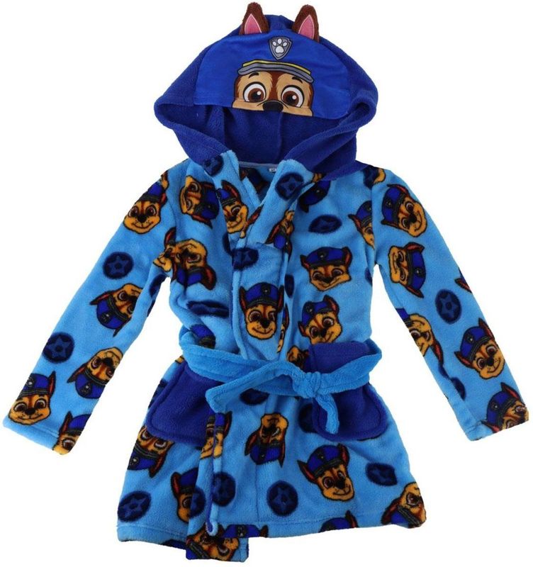 Paw Patrol Badjas Kinderen – Chase Ochtendjas met Capuchon Jongens & Meisjes – Fleece