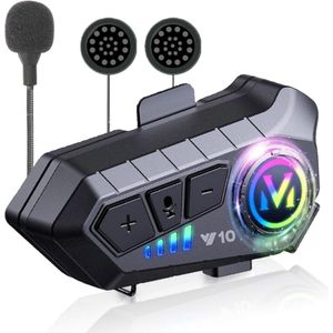 Motorhelm Headset - Bluetooth - Intercom - Waterdicht - Geschikt voor alle motorhelmen