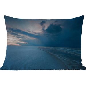 Buitenkussens - Tuin - Storm boven het strand bij de Noordzee - 60x40 cm