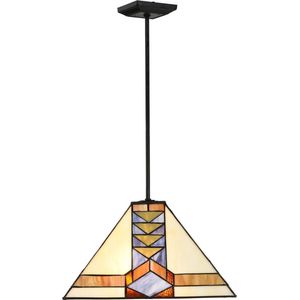 Art Deco Trade - Tiffany Pendant Vierkant Pyramide