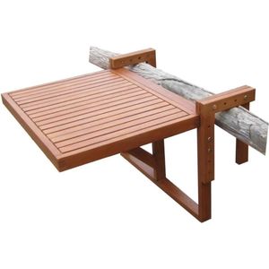 Balkontafel Hangend – Inklapbaar Balkonbar - Hangtafel Voor Aan Het Balkon – Hang tafel Balkon - Vouwtafel - Wandtafel – Balkontafels Opklapbaar Bijzettafel - Buiten Tafeltje Klaptafel - 60 x 45 cm