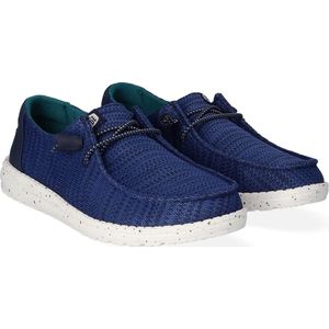 HEYDUDE - Wendy Sport Mesh Dames Instappers Navy/White - Maat 42