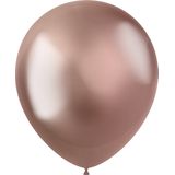 Folat - ballonnen Intense Chrome Rosegold 33 cm - 50 stuks