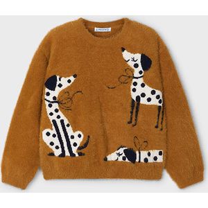 MAYORAL - Sweater - Maat 92 - Meisjes - Bruin -