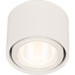 Lumidora Plafondlamp 74933 - Plafonniere - CONVEX - Ingebouwd LED - 10.0 Watt - 3000 Kelvin - Wit - Metaal - Badkamerlamp - IP54 - ⌀ 9 cm