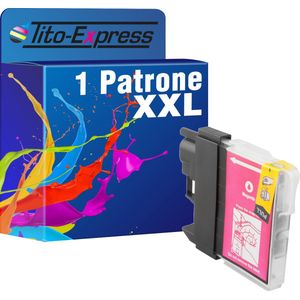 PlatinumSerie 1x inkt cartridge alternatief voor Brother LC980 Magenta