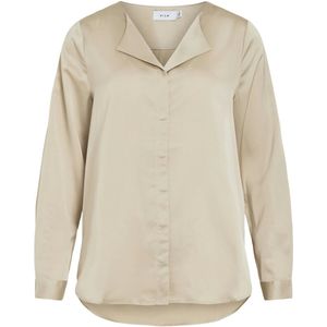 Vila - Ellette - Overhemd - Lange Mouwen - Regular Fit - Gerecycled Polyester