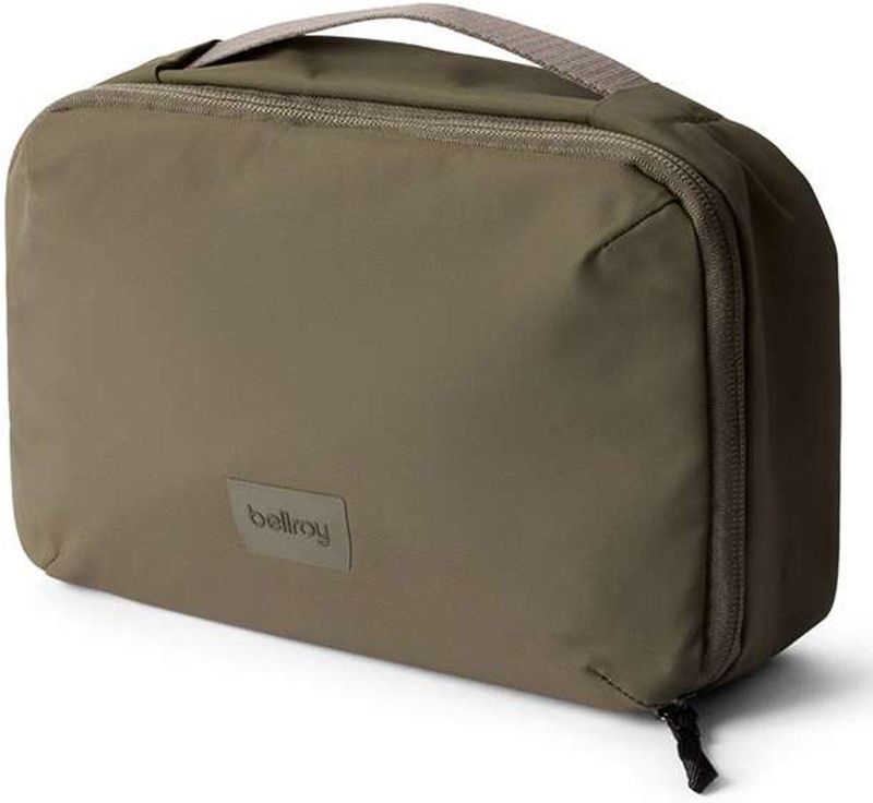 Toilettas - Gerecycled Dura Polyester - Zwart - Met Zelfcentrerende Haak