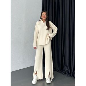 Loungesuit Bianca - Gebreid Pak - Zwart - Tweedelig - Comfortabel