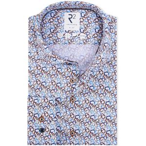R2 Amsterdam - Overhemd - Blauw - 130.WSP.002