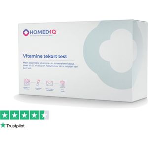Homed-IQ - Vitamine Tekort Test - Test op: vitamine B12, vitamine D en foliumzuur - Thuistest - Laboratorium Test