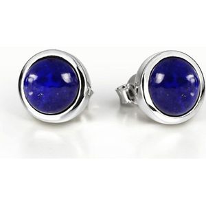 Mooijo edelsteen oorbellen Lapis Lazuli - knopjes