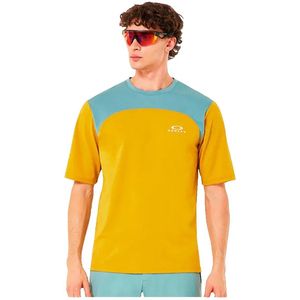 Oakley Apparel Free Ride Korte Mouw Enduro Trui Geel XL Man
