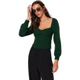 Trendyol - Ecru - Gebreide Trui - Kraag Gedetailleerd