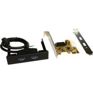 EX-11099-2 USB 3.2 Gen 1 PCIe Kaart - Zwart - Inclusief Adapterkit