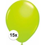 Groene ballonnen 15 stuks 30 cm