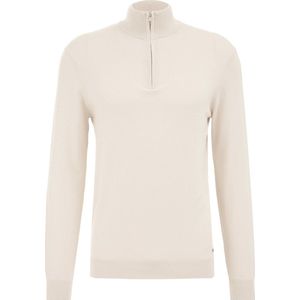 Trui - Katoen Blend - Blauw - Slim Fit - Lange Mouwen