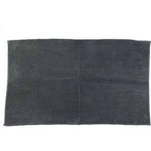 Lucy's Living Luxe badmat POL Grey– 70 x 120 cm - grijs - badkamer mat - badmatten – bad textiel - wonen – accessoires