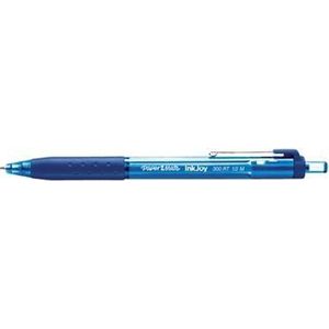 Paper Mate InkJoy 300RT-balpennen met drukknop | Medium punt (1,0 mm) | Blauw | 12 stuks