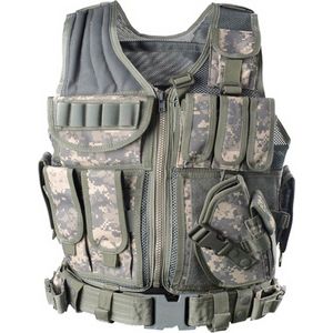 Livano Tactical Vest - Leger Vest - Airsoft Kleding - Airsoft Gear - Indoor & Outdoor Airsoft Accesoires - Paintball - Grijze Camouflage