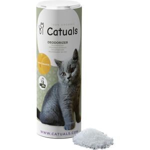 Catuals Kattenbakvulling Geurverdrijver - Neutraliseert Urinegeur van Katten - Sweet Orange - 500g