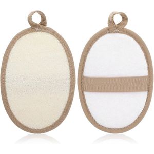 Natuurlijke Peeling-Bodywash met Loofah - Milieuvriendelijk en Biologisch Afbreekbaar - Zachte Huidverzorging - 2 Stuks