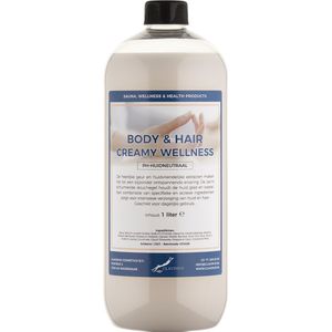 Body & Hair Creamy Wellness 1 liter - 2 in 1 voor lichaam en haar.