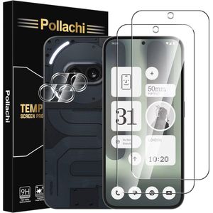 Ge­hard glas screen­beschermer en camera lens­protectors - 9H hard­heid en kras­bestendig (2 Pack)