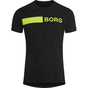 Bjorn Borg Astor heren sportshirt - performance - geel - maat XXL