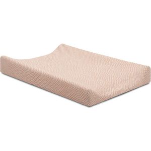 Jollein Aankleedkussenhoes Snake Jersey 50x70cm - Pale Pink