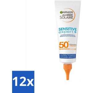 Garnier - Ambre Solaire - Zonnebrandserum - Sensitive Expert - SPF 50+ - 125 ml - Voordeelverpakking - 12 stuks