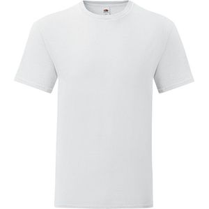 Fruit Of The Loom Iconic T Heren T-shirt - wit - XXL
