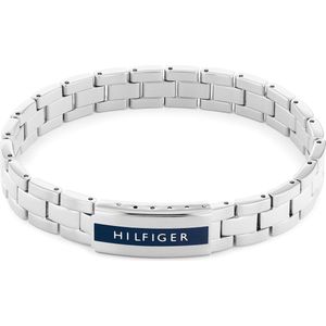 Tommy Hilfiger - TJ2790485 - Armband - Zilverkleurig - Staal - Leer