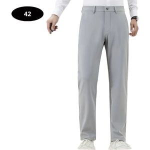 Bovista Golfbroek Heren - Golfkleding - Golfen - Golf Accessoires - Nette Pantalon - Lichtgrijs XXS - Maat 42