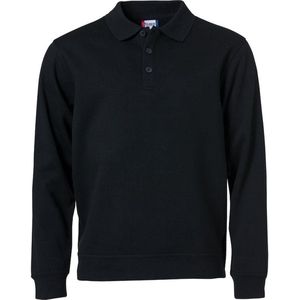 Clique Basic Polo Sweater 021032 - Zwart - 4XL