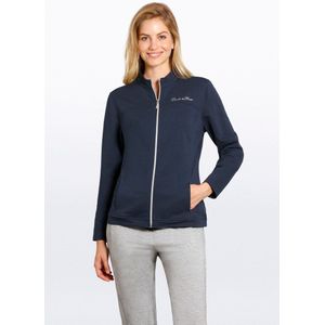 Dames homewear jasje Hajo blauw - Blauw - Maat - 38