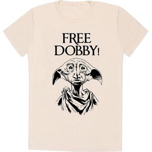 Harry Potter Free Dobby Heren T-shirt - crème - S