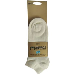 Naproz - Airco Shortsock - Voordeelset 3 paar - Ecru - maat 36-41