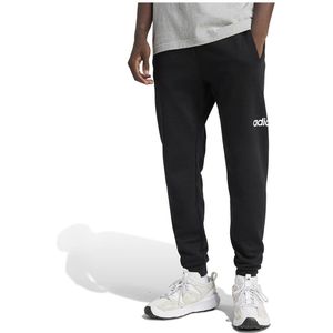 Adidas - Essentials Linear Fleece Cuffed Joggers - Zwart - Regular Man