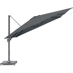 Platinum Sun & Shade – Zweefparasol – Challenger T¹ Premium - 350x350cm – Faded Black – Kantelbaar – 360° Draaibaar – 98% UV protectie