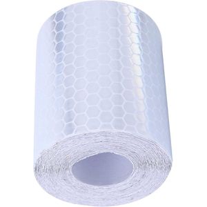 Ruban Réfléchissant Avertisseur Auto-Adhésif Imperméable de 5 cm * 300 cm / 2""X197"" Blanc