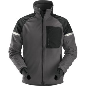 Snickers 8005 AllroundWork, Windproof Fleece Jack - Staal Grijs/Zwart - M